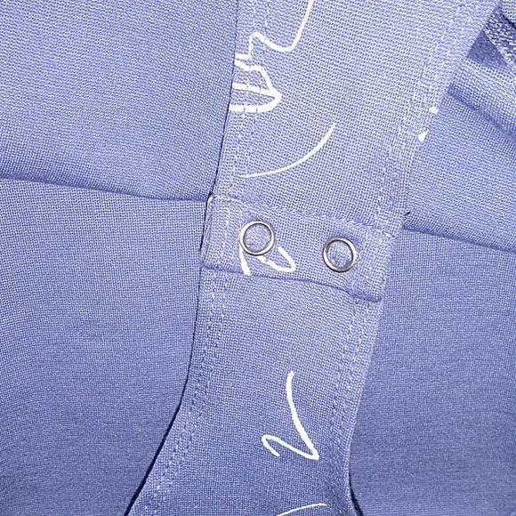 Abstract Face Print Bodysuit_Asymetrical Neck - Picture 4 of 11